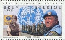 Swedish soldiers in U.N. peace- keeping force