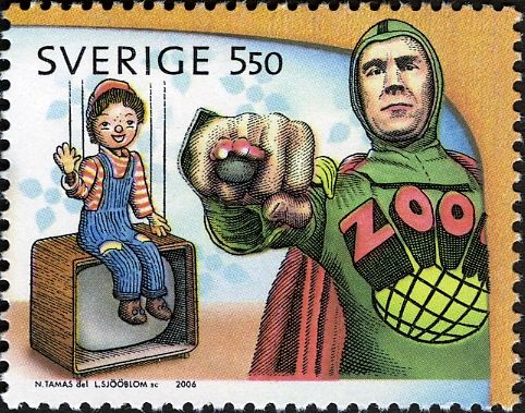 Characters of chaines for children in Sweden