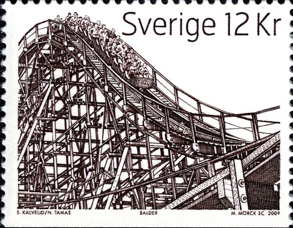 The scenic railway Balder of the leisure park Liseberg