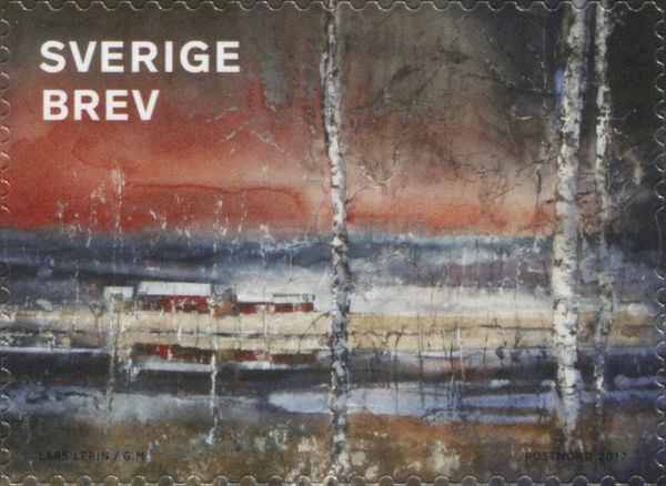 Hus med Björkar