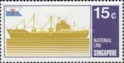 Ship and Emblem of National Line