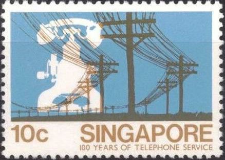 Early telephone & overhead cable