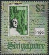 1969 150th Anniv of Singapore $10 commemorative stamp