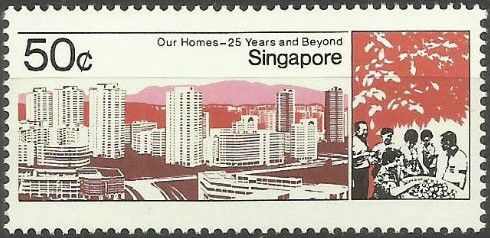 Skyline of Singapore City