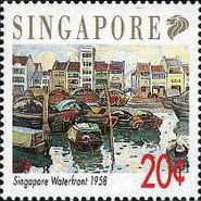"Singapore Waterfront" 1958