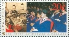 Schoolchildren reading, graduating seniors