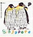Greetings Stamps- Two penguins