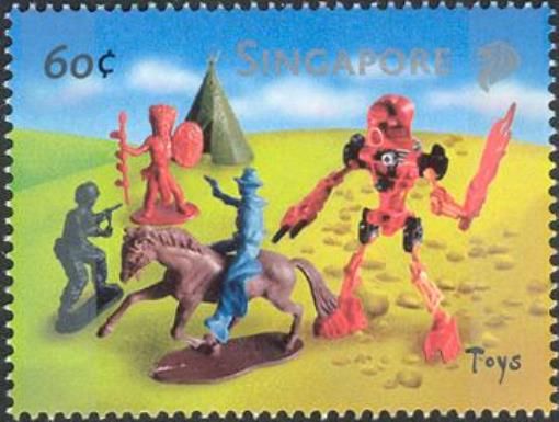 Cowboy, Indian, soldier and robot