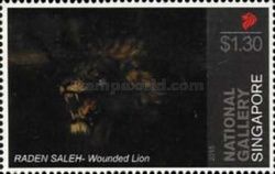 "Wounded Lion", by Raden Saleh