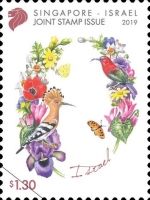 Hoopoe, Crimson Sunbird & Native Flora