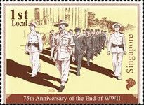 British and Japanese Forces at Japanese Surrender Ceremony