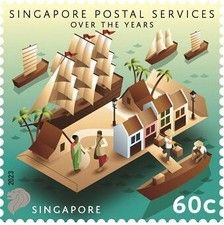 Singapore Postal Service, 165 Years : Then and Now
