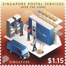 Singapore Postal Service, 165 Years : Then and Now