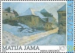 Art Matija Jama - A Village in Winter