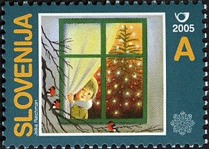 New Year - A Girl by the Window