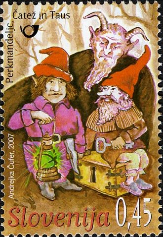 Slovene Mythology - Elves Perkmandeljc, Taus, Čatež