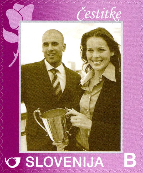 Couplee with Trophy