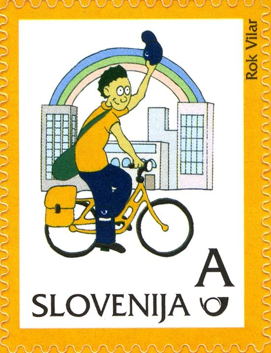 Postman Pavli on bike