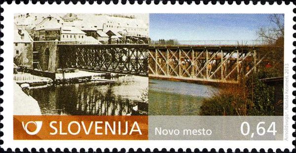 Kandija Bridge over the Krka in Novo Mesto