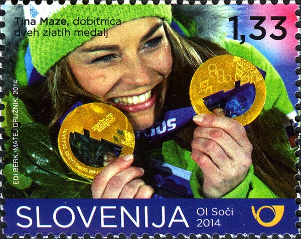 Slovenian Olympic Medals - Tina Maze