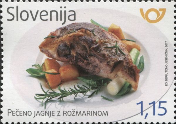 Roast lamb with rosemary