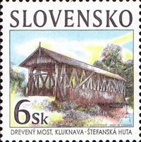 Wooden Bridge on River Hornád