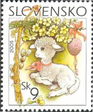 Sheep and flowers