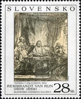 Supper at Emmaus, by Rembrandt