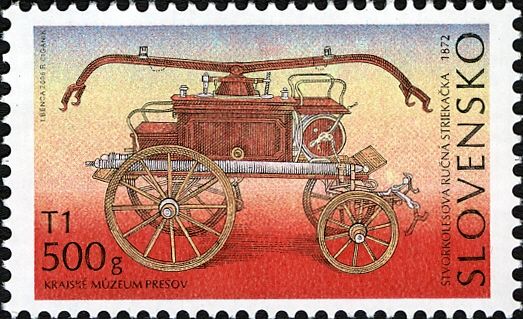 Fire-fighting Device - Four-wheeled Hand Fire Engine 1872