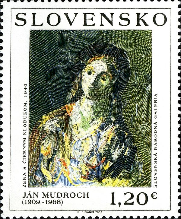 Painting by Ján Mudroch (1909 - 1968)