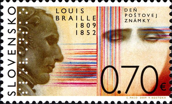 Postage Stamp Day: Louis Braille (1809 - 1852)