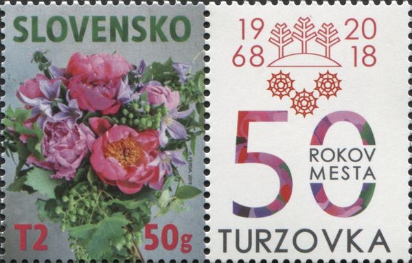 Peony (Paeonia officinalis) - Personalized Stamp