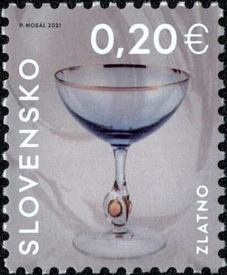 Golden Zuzana Wine Glass, Zlatno