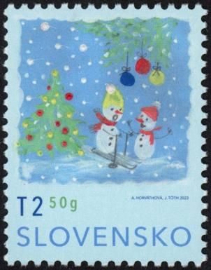Two Snowmen by Alexandra Horváthová