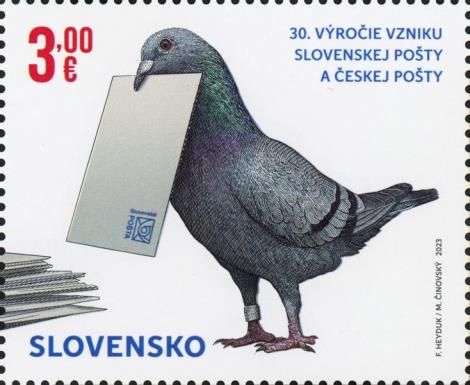 Carrier Pigeon with Envelope