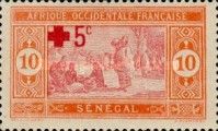 Indigenous Market overprinted Red Cross and surcharged