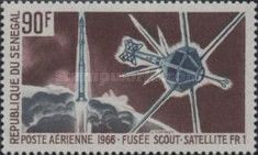 Rocket “Scout” and Satellite FR 1