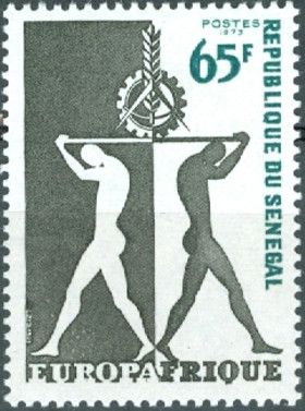 Two Figures Supporting Symbol