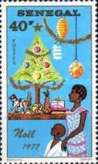 Christmas Tree, Mother and Child