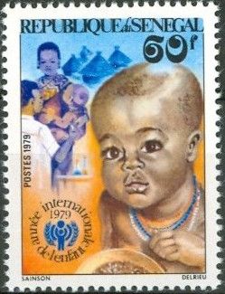 Infant, Physician Vaccinating Child, IYC emblem