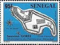 Map of Gorée Island Fortifications