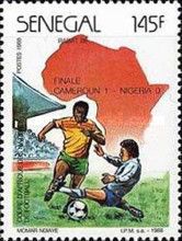 Match Scene and Map of Africa