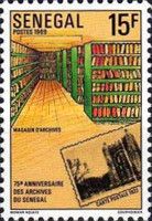 Archive Shelves and Postcard of 1922