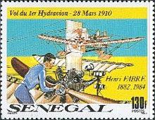 Fabre Working on Engine of “Hydravion”