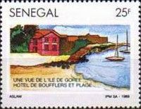 Gorée Island View to Hotel Chevalier de Boufflers