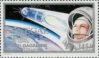 Gagarin in Space Suit and Vostok 1