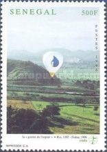 “Drop of Hope” Balloon over Landscape