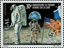Astronauts on the Moon Surface