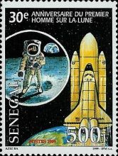 Astronaut and Space Shuttle Launch