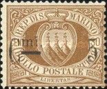 Definitive 1892 overprinted